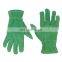 HANDLANDY Green Cowhide Leather Thorn Proof Gardening Gloves Breathable Rose Pruning Gloves For Men Women