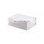 Custom luxury big white rigid magnet gift retail packaging box with magnetic lid