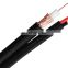 Factory price RG6+2C power RG59 Siamese Cable for camera rg6 coaxial cable 100M cctv cable