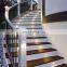 Stairs in wood with led light under each step led stair light
