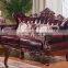 2021 luxurious royal antique sofa set furniture pure leather living room sofas
