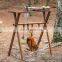 OEM Light Weight Low Multi Purpose Wood Outdoor Folding Portable Cooking Table Camping Kitchen