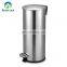 6 liter stainless steel  square trash can waste sorting bin