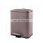 Rectangle stainless steel strong pedal indoor garbage waste bin soft close kitchen cabinet trash can