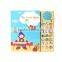 Custom child coloring hardcover sound music book printing