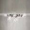 Unique Luxury Modern Style LED Pendant Light Glass Smoky Balls Ceiling Hanging Light Gold Indoor Decoration Chandelier