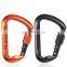 JRSGS Muti-function 30KN Snap Hook Aluminum Screw Gate Locking Carabiner Climbing for Outdoor Climbing Activity S7112B