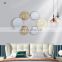 Custom LOGO Nordic Creative Luxury 3D Iron Metal Hanging Decorative Fresco and Mirror Wall Decor Home Decor