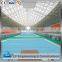 Light steel space frame swimming pool roof