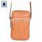 High Black Fitting Zipper Closure Type Drill Lining Material Genuine Leather Phone Bag for Women at Wholesale Price