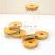 Promotional Wholesale Custom 62mm Bamboo Lids with Straw Hole for Beer Can Glass Bamboo Jar Lid