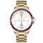 DK&YT customized stainless steel gold wrist watch for women