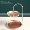 Modern Living Room Use Dining Table Metal Hanging Kitchen Wire Rack Iron Fruit Basket 2 Tier