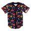 100% polyester full sublimated baseball jersey with short sleeves