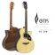 OTIS acoustic guitars factory supply 40 inch GB body shape cut away spruce solid guitar