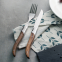 Hotel Restaurant Dessert 304 Stainless Steel With Wood Handle Kitchen Cutlery