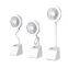2 in 1 Fan Wireless Charge Mobile Adjustable Foldable Mini Fan Lamp Wireless Phone Charger
