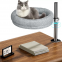 Meow Love Desk деревянная когтеточка-кровать для кошек с 360-градусным вращающимся металлическим подставом и комфортной мягкой плюшевой ковриком для животных