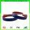 Adverting Colorful Segmented Colors Custom Hand Bracelet Silicon