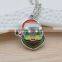 Zinc alloy enamel Christmas temperature change necklace