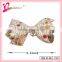 Wholesale ribbon pull flower ribbon headwear,kids ribbon bow hair clip with clover