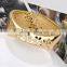 Stament leopard golden crystal enamel bangle for women