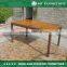 Wood Top Outdoor Garden Dining Table