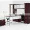 Modern U Shape Melimine Office Bullet desk with Hutch,Credenza Shell(SZ-OD523)