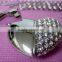 Heart shape U-disk metal flash disk for promotion