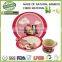 wholesale bamboo fibre kids dinner set, hot selling bee bamboo round dinner set