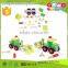 New Item Wooden Tractor Toy OEM Creative Wooden Tractor Kids Combination Toys EZ5104