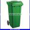 eco-friendly 240 liter 2 wheeled outdoor trash bin