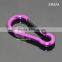 Random Mix Multicolor 40MM Gourd Shaped Aluminum Alloy Spring Clip Buckle Wholesale Metal Mini Carabiner