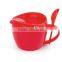 Cup set with spoon set and Sliding closure for Security cover, nozzle and pressure lid