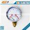 Good quality mechanical temperature pressure gauges Yw-100A