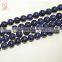 Wholesale high quality natural stone blue glod stone button faceted jewelry