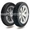 7 inch semi-pneumatic rubber wheel for garden cart, lawn mower, trolley