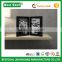 4x6 Inch Black Hinged Desktop or Table wood Picture Frame