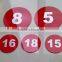 table number holders cheap , Plastic plates with numbers and stickers,Printed serial numbers on Acrylic material with sticker