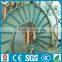 Prefabricated 304SUS steel glass curved stairs