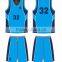 Custom Hot Sale Good Quality Blue Pro Team Basketball Uniforms