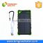 Hot sale 2016 New Dual USB LED Light 8000mAh Solar panel Battery Charger/mobile cell phone charger in power bank for xiaomi