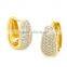 fashion style micro pave zircon pave black zirconia huggie earrings                        
                                                Quality Choice