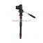 QZSD-Q228C Fashion design black selfie stick/light and easy take carbon fiber monopod for dslr camera free shipping