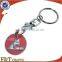 customize supermarket shopping cart enamel metal euro trolley coin