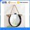 Large Oval Mirror with Wood Frame and Glass for Home Decoration and Make Up