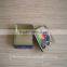 embossing bird square cookie tin box