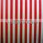 Red and White Corrugated Aluminium Foil for Chocolate Packaging