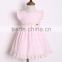 Factory price hot pink design flower dress for baby girls good quality for girls sleeveless short designs for children
