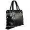 Hot sell briefcase black leather handbag business fashion tote bag